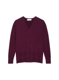 Maison Montagut Pull Col V A Fentes En Laine Merinos - Aurora>Femme Pulls