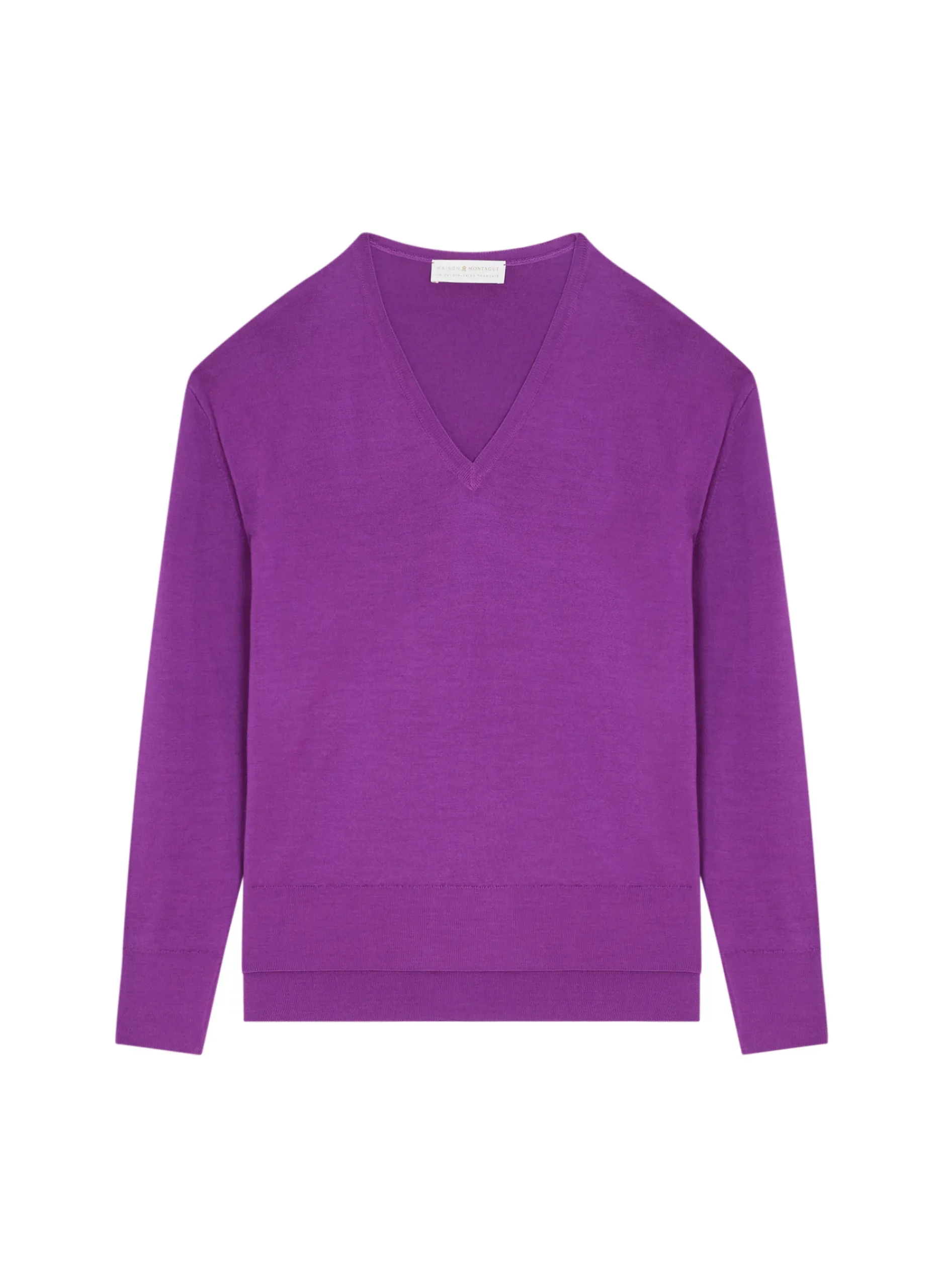 Maison Montagut Pull Col V A Fentes En Laine Merinos - Aurora>Femme Pulls