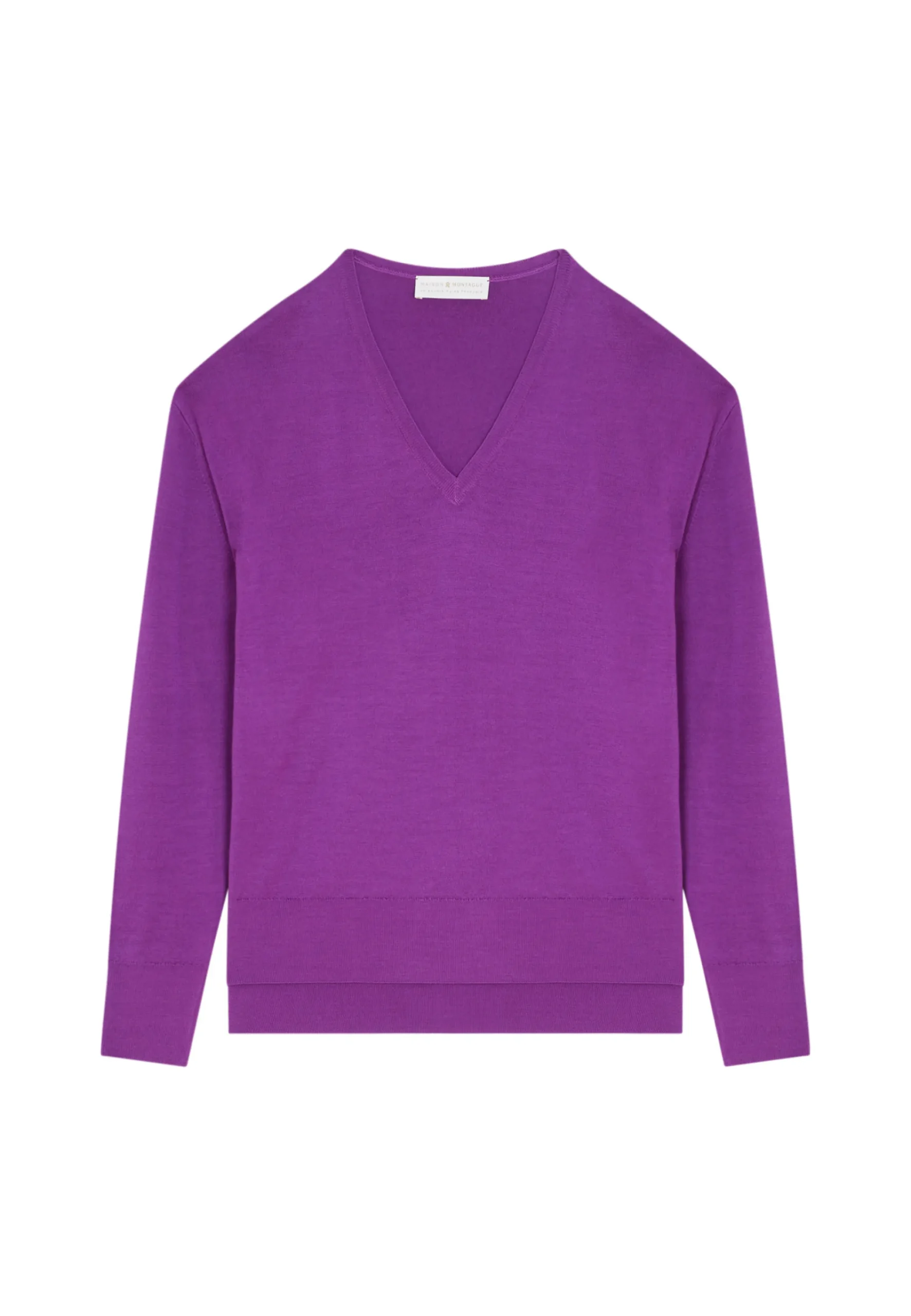 Maison Montagut Pull Col V A Fentes En Laine Merinos - Aurora>Femme Pulls