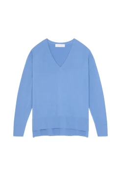 Maison Montagut Pull Col V A Fentes En Laine Merinos - Aurora><noscript><img width=