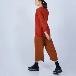 Maison Montagut Pull Col V Avec Fentes En Laine Merinos - Bernice><noscript><img width=