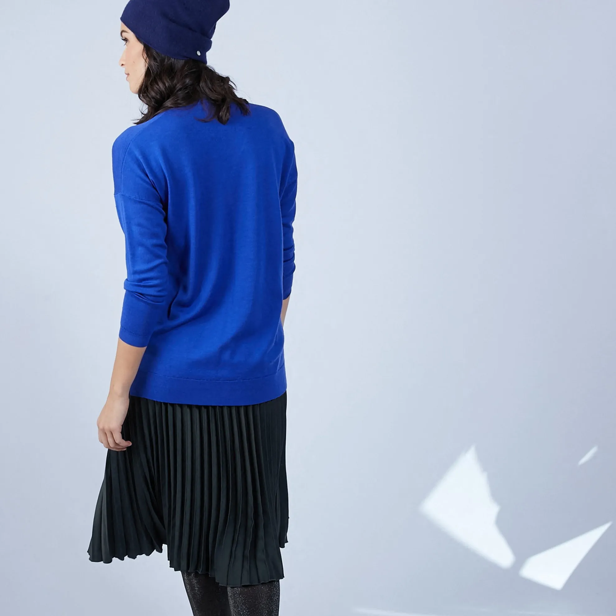 Maison Montagut Pull Col V Avec Fentes En Laine Merinos - Bernice>Femme Pulls