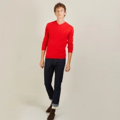 Maison Montagut Pull Col V En Cachemire - Benjamin><noscript><img width=