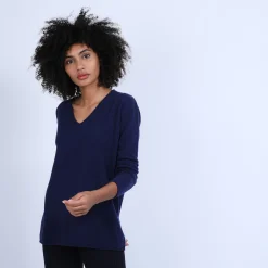 Maison Montagut Pull Col V En Cachemire - Olga><noscript><img width=