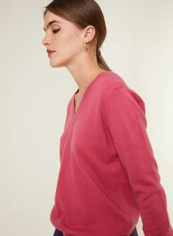 Maison Montagut Pull Col V En Cachemire - Abel><noscript><img width=