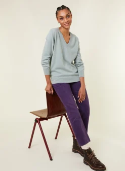 Maison Montagut Pull Col V En Cachemire - Abel><noscript><img width=