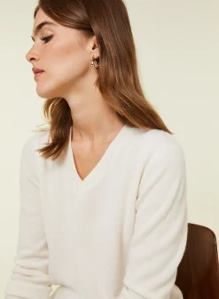 Maison Montagut Pull Col V En Cachemire - Abel><noscript><img width=