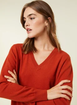 Maison Montagut Pull Col V En Cachemire - Abel><noscript><img width=