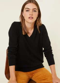 Maison Montagut Pull Col V En Cachemire - Abel><noscript><img width=