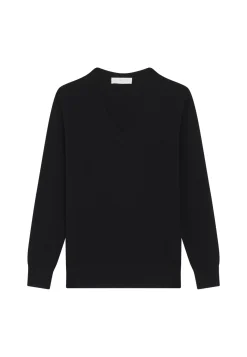 Maison Montagut Pull Col V En Cachemire - Abel><noscript><img width=