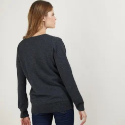 Maison Montagut Pull Col V En Cachemire - Bertille><noscript><img width=