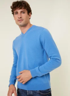 Maison Montagut Pull Col V En Cachemire - Evann><noscript><img width=