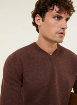 Maison Montagut Pull Col V En Cachemire - Evann><noscript><img width=