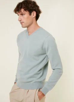 Maison Montagut Pull Col V En Cachemire - Evann><noscript><img width=