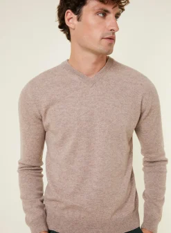 Maison Montagut Pull Col V En Cachemire - Evann><noscript><img width=