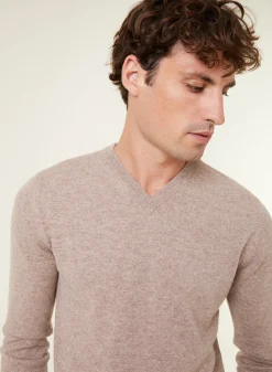 Maison Montagut Pull Col V En Cachemire - Evann><noscript><img width=