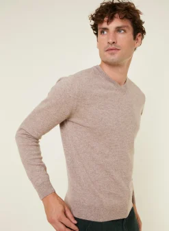 Maison Montagut Pull Col V En Cachemire - Evann><noscript><img width=