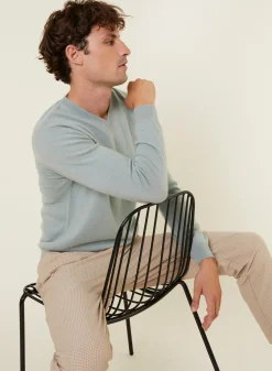 Maison Montagut Pull Col V En Cachemire - Evann><noscript><img width=