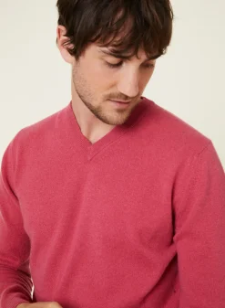 Maison Montagut Pull Col V En Cachemire - Evann><noscript><img width=