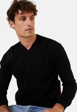 Maison Montagut Pull Col V En Cachemire - Evann><noscript><img width=