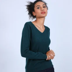 Maison Montagut Pull Col V En Cachemire - Bijou>Femme Pulls