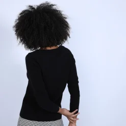 Maison Montagut Pull Col V En Cachemire - Bijou><noscript><img width=