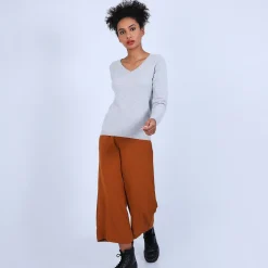 Maison Montagut Pull Col V En Cachemire - Bijou><noscript><img width=