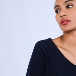 Maison Montagut Pull Col V En Cachemire - Bijou><noscript><img width=