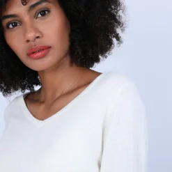 Maison Montagut Pull Col V En Cachemire - Bijou><noscript><img width=