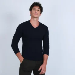 Maison Montagut Pull Col V En Cachemire - Benjamin><noscript><img width=