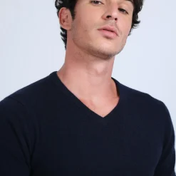 Maison Montagut Pull Col V En Cachemire - Benjamin><noscript><img width=