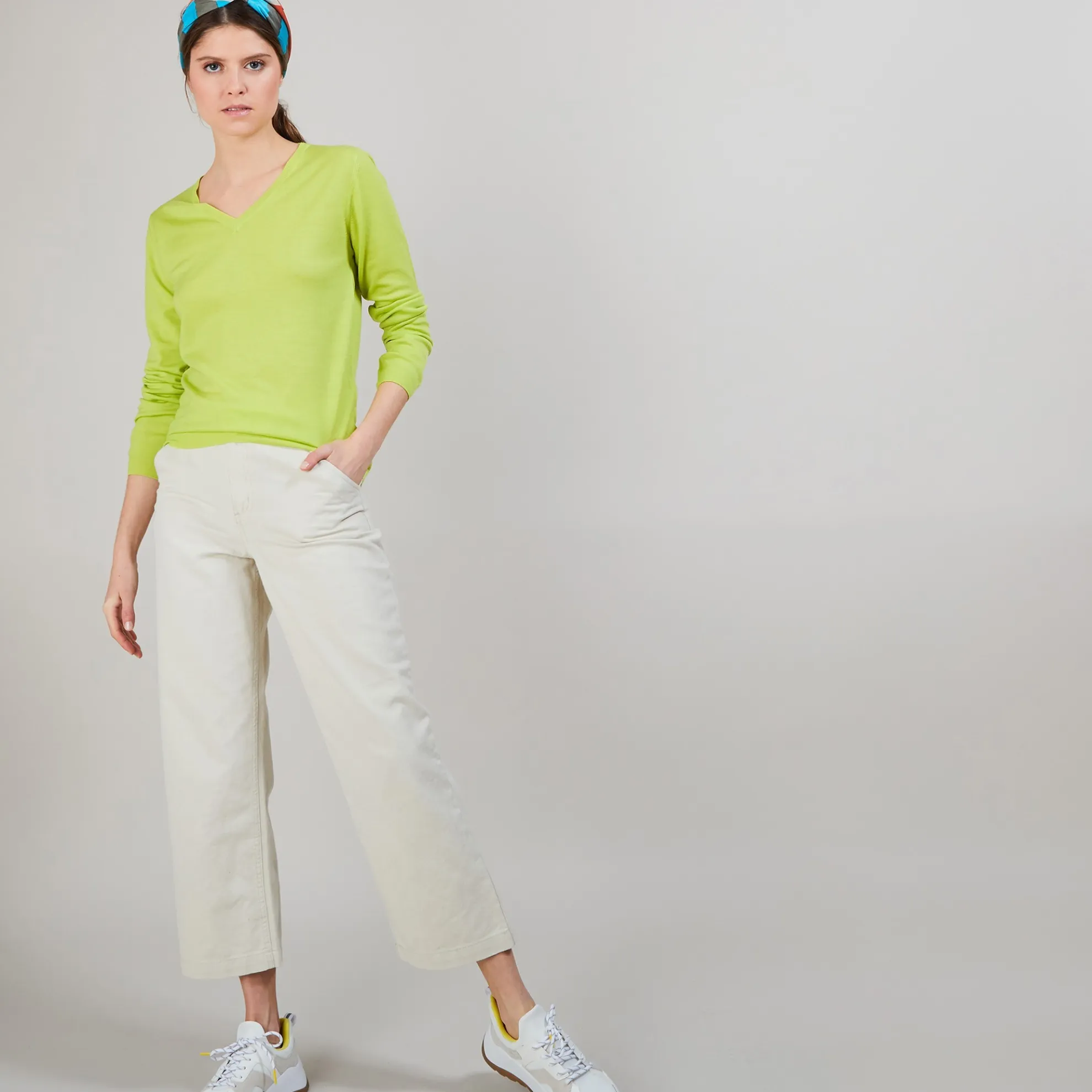 Maison Montagut Pull Col V En Laine - Baobab>Femme Pulls