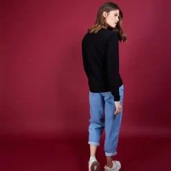 Maison Montagut Pull Col V En Laine - Baobab><noscript><img width=