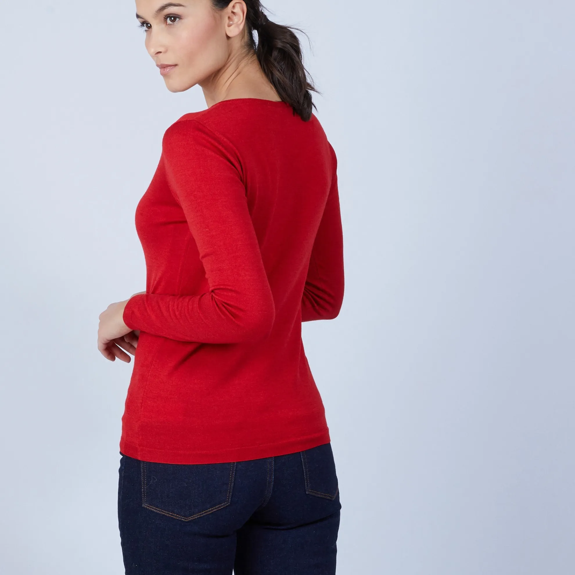 Maison Montagut Pull Col V En Laine Et Soie - Bonnie>Femme Pulls