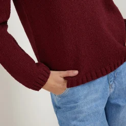 Maison Montagut Pull Col V En Laine Et Soie - Blovis><noscript><img width=