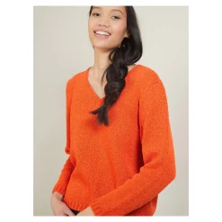 Maison Montagut Pull Col V En Laine Et Soie - Blovis><noscript><img width=