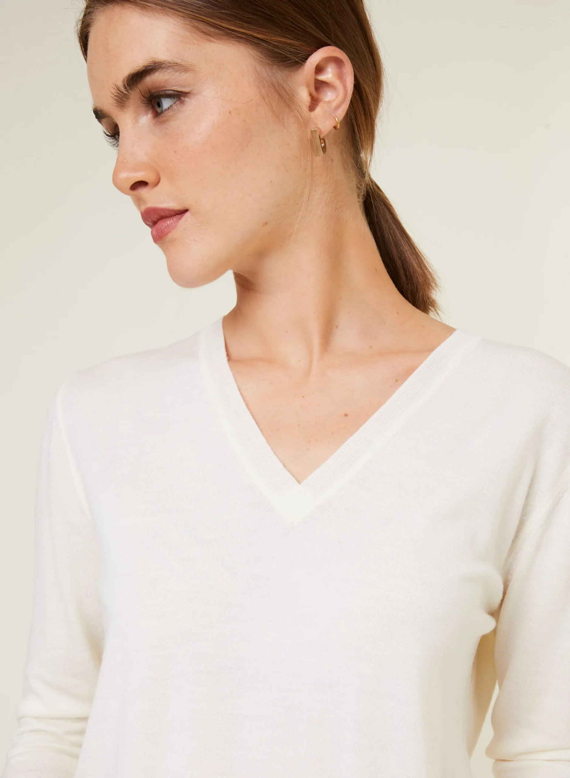 Maison Montagut Pull Col V En Laine Merinos - Arya>Femme Pulls