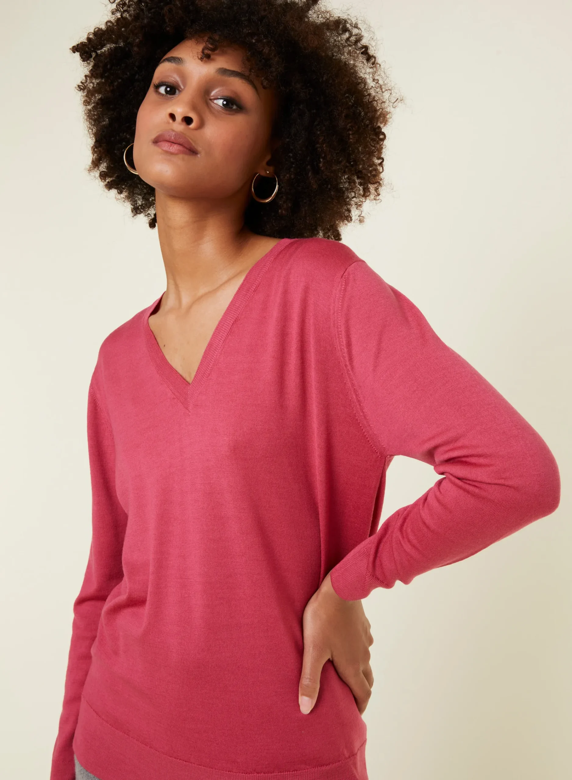 Maison Montagut Pull Col V En Laine Merinos - Arya>Femme Pulls