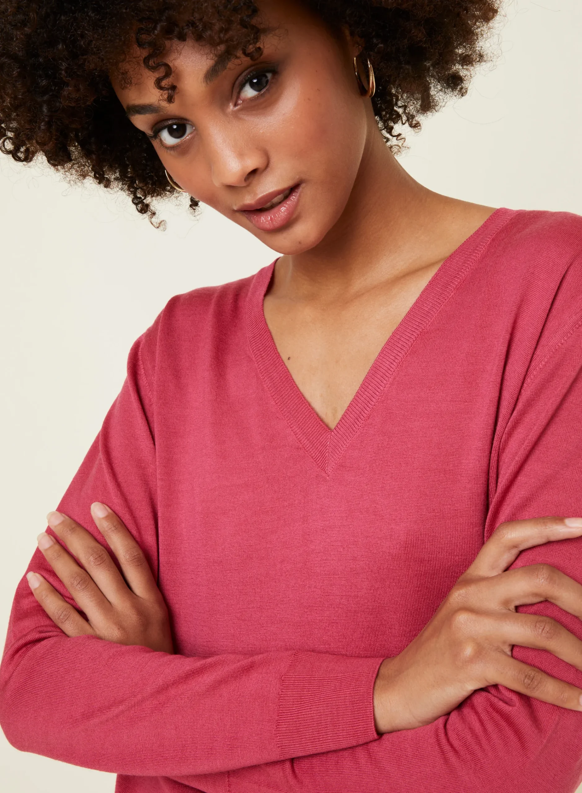 Maison Montagut Pull Col V En Laine Merinos - Arya>Femme Pulls