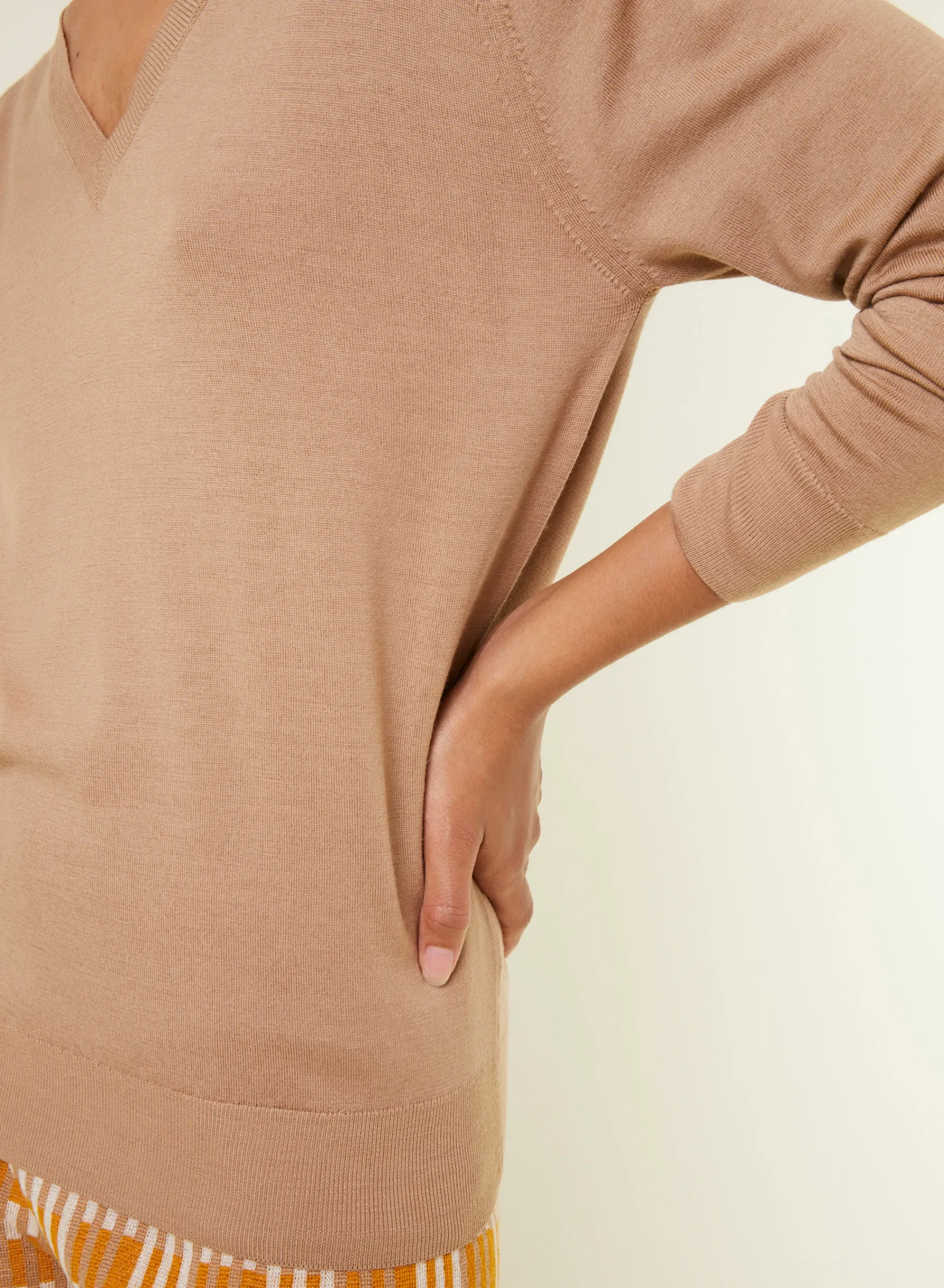 Maison Montagut Pull Col V En Laine Merinos - Arya>Femme Pulls