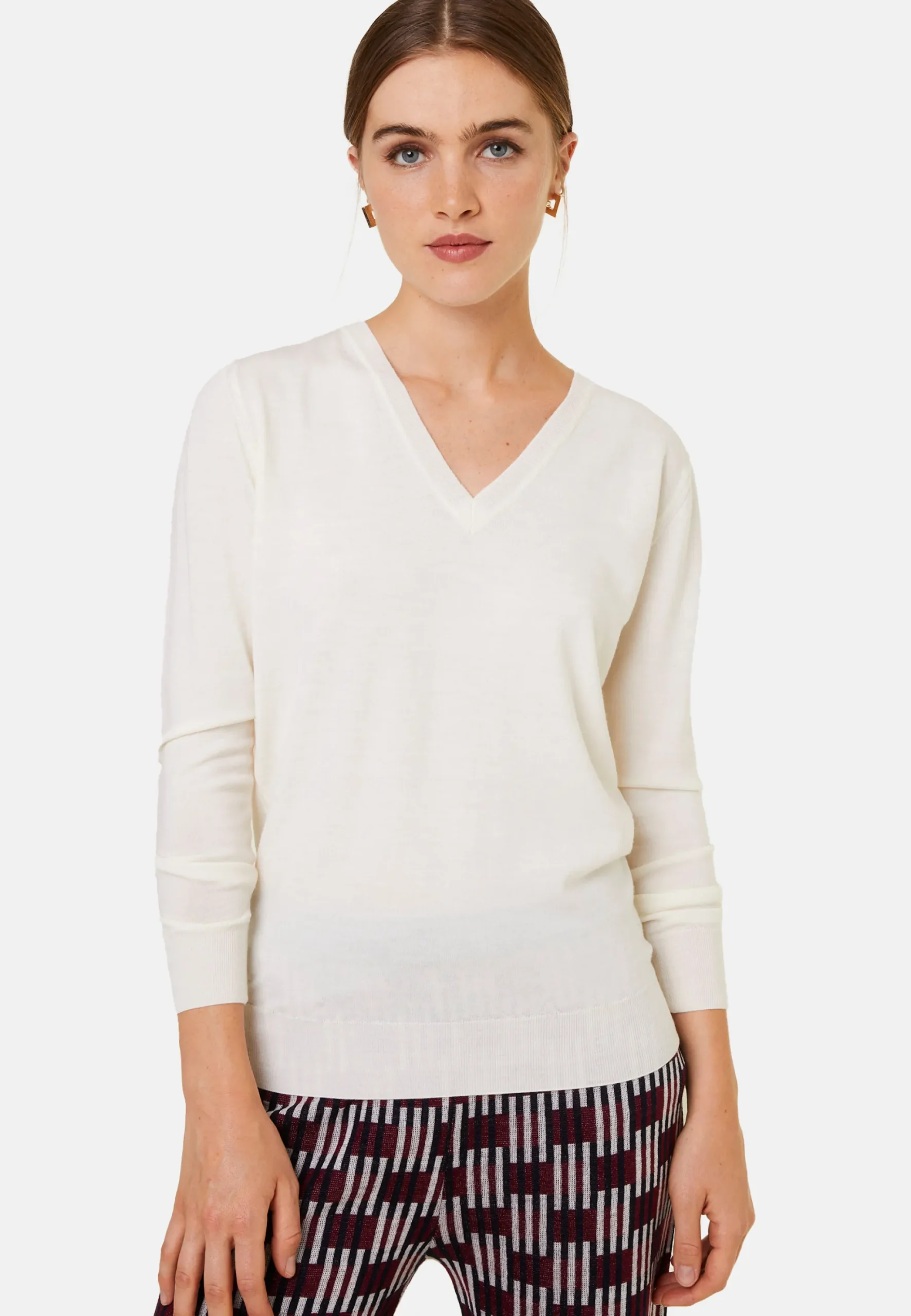 Maison Montagut Pull Col V En Laine Merinos - Arya>Femme Pulls