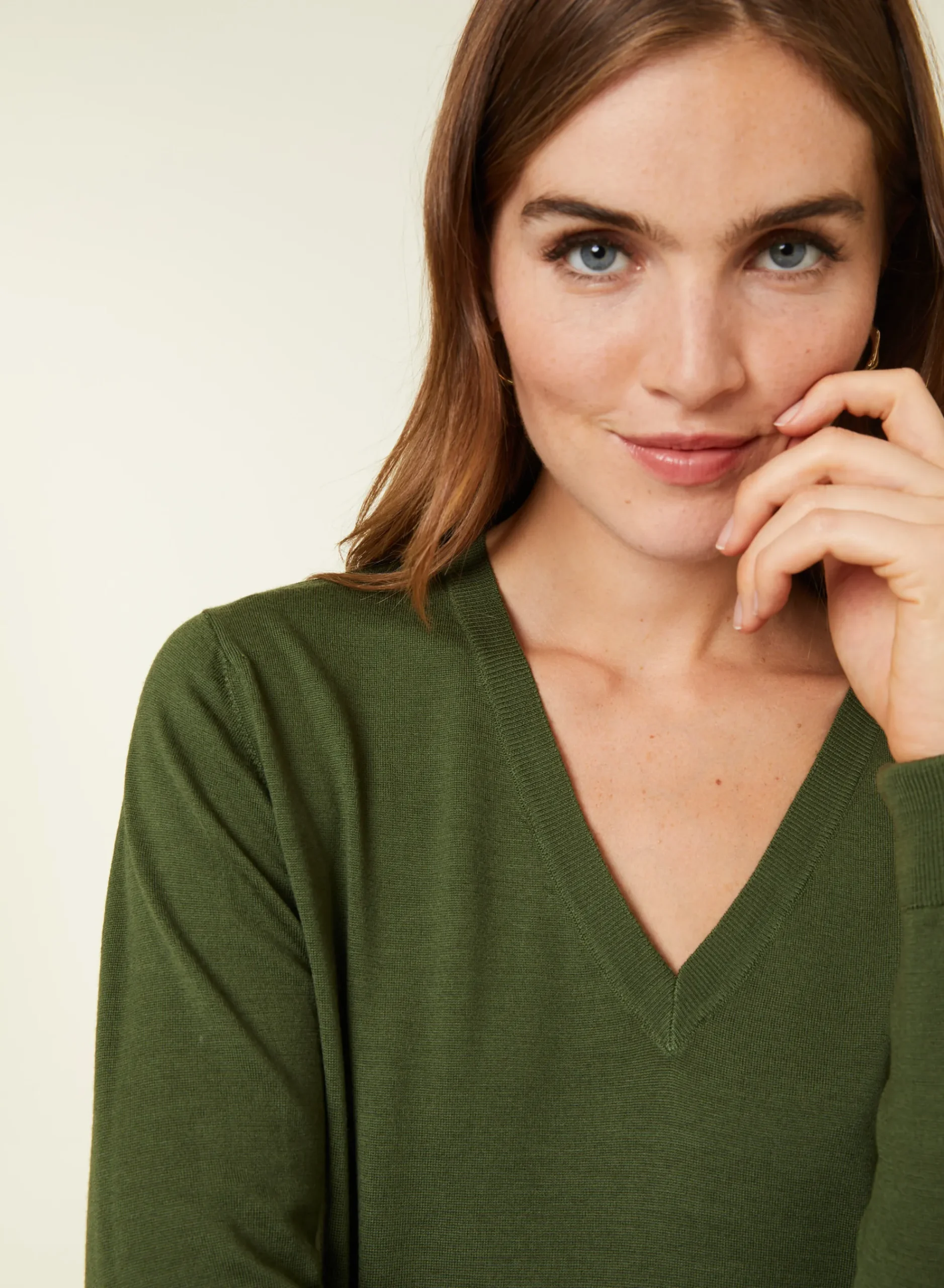 Maison Montagut Pull Col V En Laine Merinos - Arya>Femme Pulls