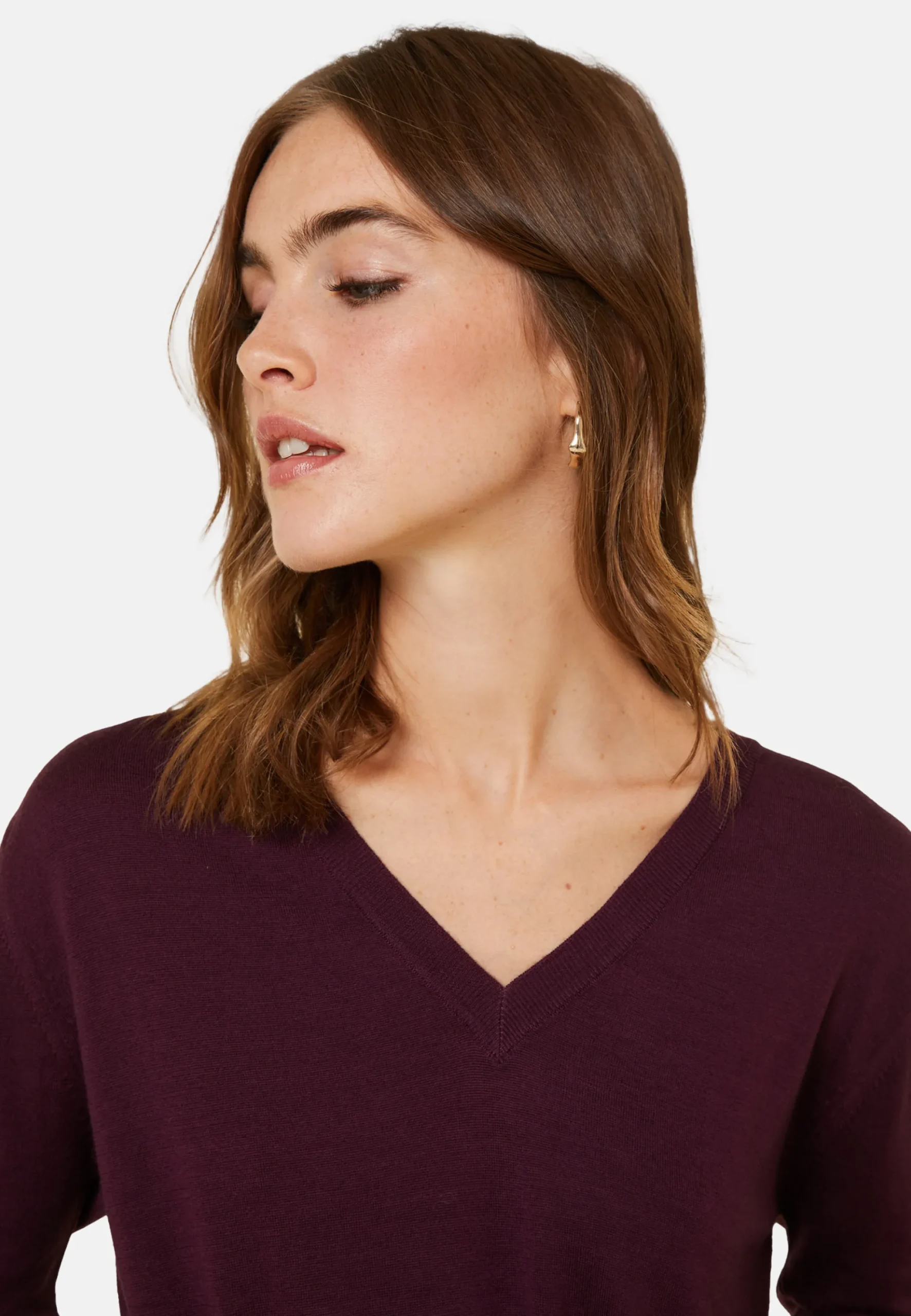 Maison Montagut Pull Col V En Laine Merinos - Arya>Femme Pulls