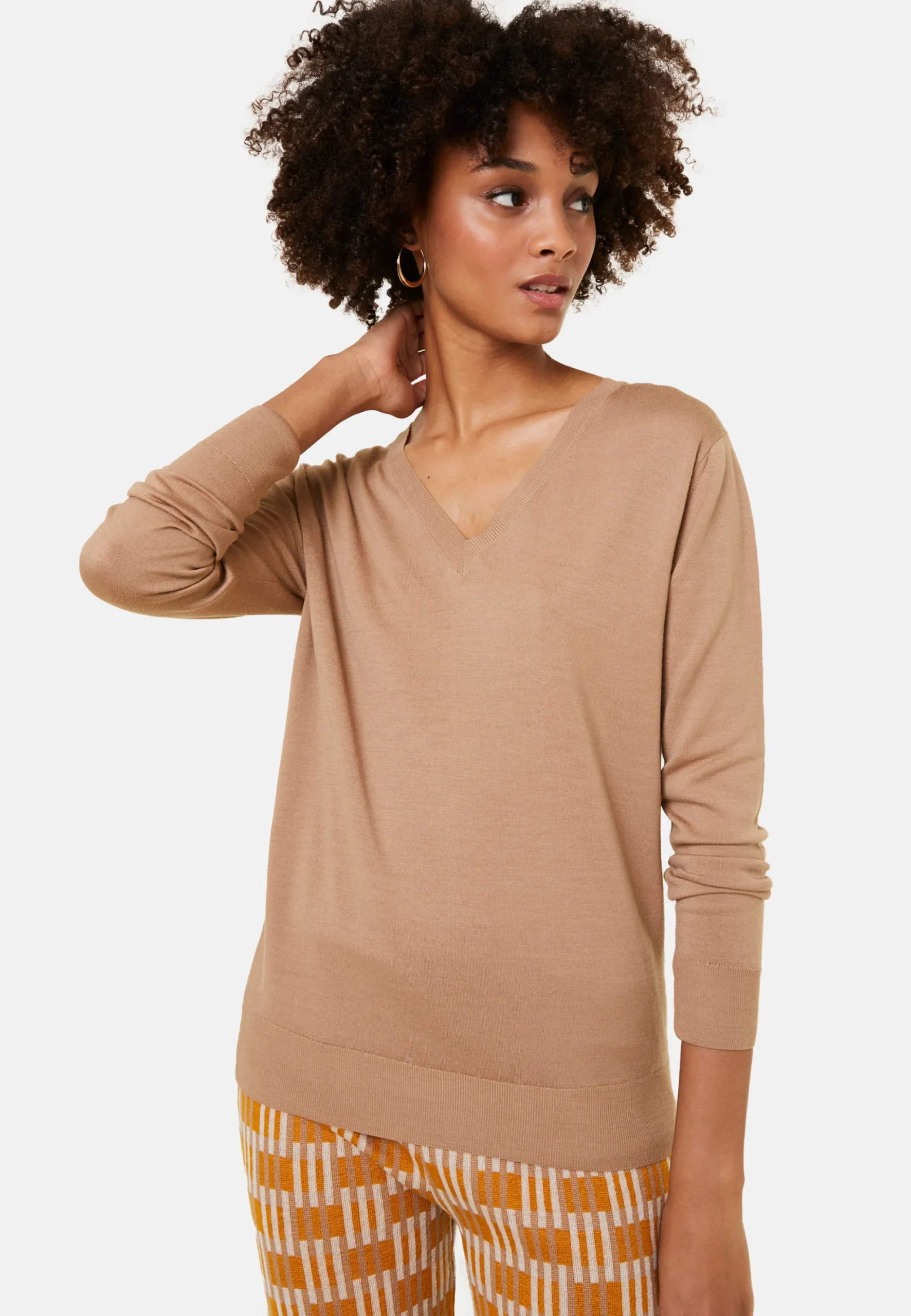 Maison Montagut Pull Col V En Laine Merinos - Arya>Femme Pulls