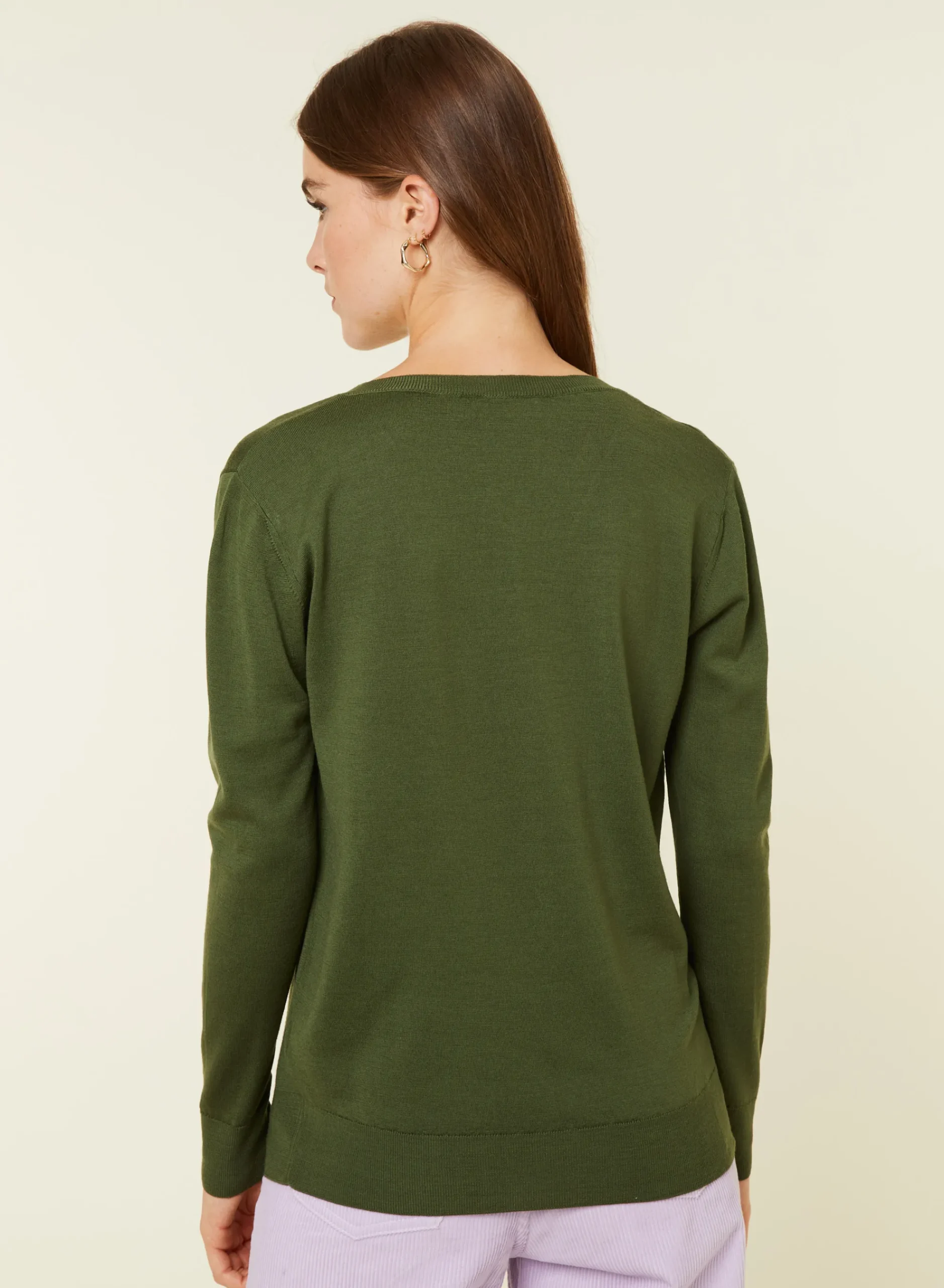 Maison Montagut Pull Col V En Laine Merinos - Arya>Femme Pulls