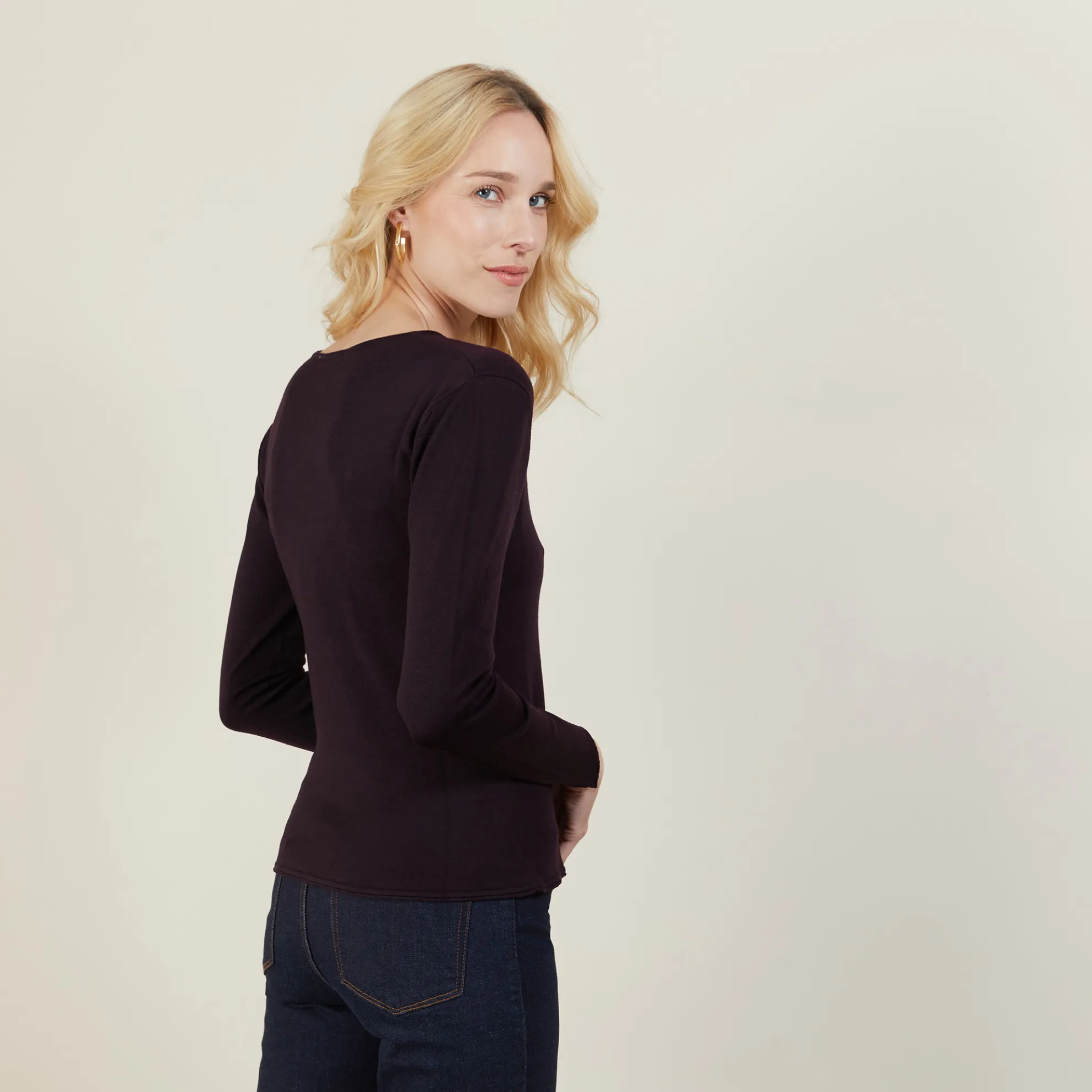 Maison Montagut Pull Col V En Laine Merinos - Gallieni>Femme Pulls