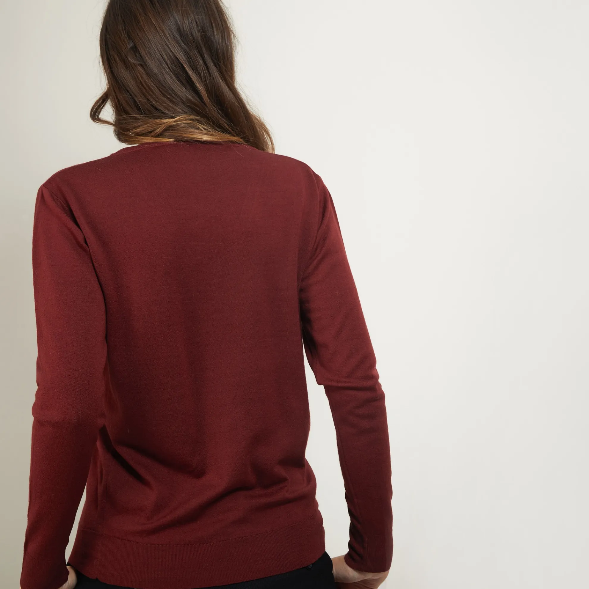Maison Montagut Pull Col V En Laine Merinos - Boule>Femme Pulls