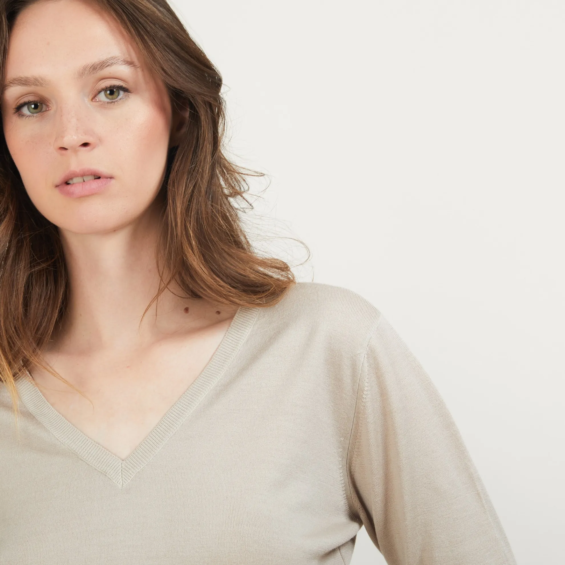 Maison Montagut Pull Col V En Laine Merinos - Boule>Femme Pulls