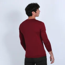 Maison Montagut Pull Col V En Laine Merinos - Badyss><noscript><img width=