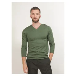 Maison Montagut Pull Col V En Laine Merinos - Badyss><noscript><img width=